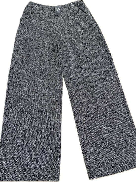 Pants - Abercrombie & Fitch Sloane Wide Leg Trouser Pants Gray Herringbone NWT Size M